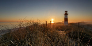 Wunschmotiv auf Grußkarte - Leuchtturm List Pano oder mit Eigenem F...