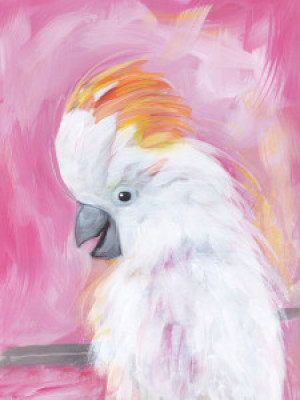 Motiv auf Kissen - Pink Cockatoo oder mit Eigenem Foto