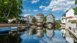 Wunschbild auf Kissen - Brückenhäuser Bad Kreuznach oder mit Eigene...