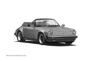 Wunschbild auf Kissen - Porsche 911 Cabrio oder mit Eigenem Foto