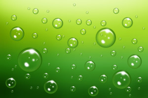Wunschbild als Kissen - Wassertropfen Auf Grün oder mit Eigenem Foto