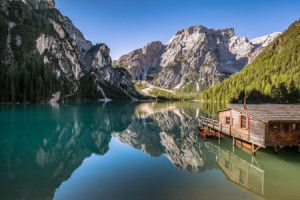 Wunschbild auf Kissen - Pragser Wildsee Südtirol oder mit Eigenem F...