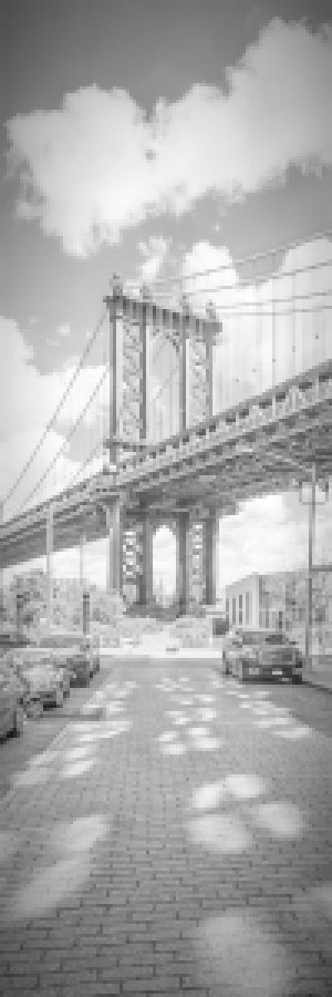 Wunschbild als Kissen - New York City Manhattan Bridge - Panorama V...