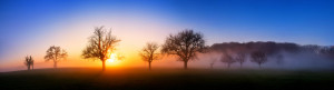 Wunschbild auf Kissen - Panorama Eines Ländlichen Sonnenuntergangs ...