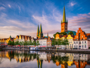 Wunschbild als Kissen - Sonnenuntergang In Lubeck oder mit Eigenem ...