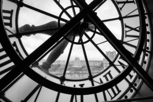 Motiv auf Kissen - Musee D Orsay Und Louvre Museum In Paris oder mi...