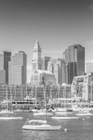Wunschbild Kissen - Boston Skyline North End Und Financial District...