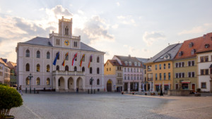 Wunschmotiv auf Kissen - Weimar Rathaus Am Marktplatz oder mit Eige...
