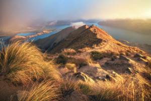 Wunschmotiv Kissen - Neuseeland Roy S Peak Sonnenaufgang oder mit E...