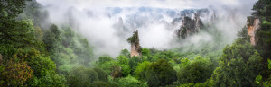 Motiv als Kissen - Zhangjiajie Tianzi Berg oder mit Eigenem Foto