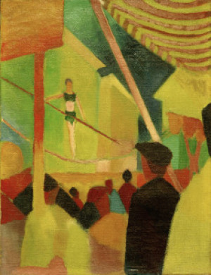 Wunschbild als Kissen - August Macke Seiltänzerin oder mit Eigenem ...