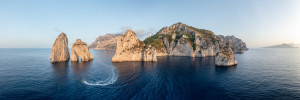 Motiv auf Kissen - Luftaufnahme Der Insel Capri oder mit Eigenem Foto
