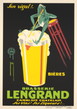 Motiv als Aufkleber - Brasserie Lengrand By Piana Dorival - 1920S o...