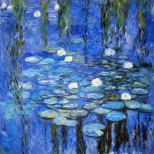 Wunschbild als Stickerdruck - Waterlilies A La Monet oder mit Eigen...