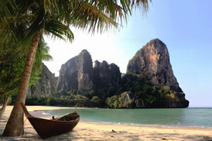 Bild auf Labeldruck - Railay Beach Thailand oder mit Eigenem Foto