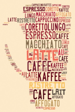 Foto auf Label - Many Types Of Coffee oder mit Eigenem Foto