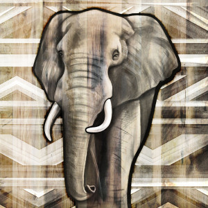 Wunschbild auf Labeldruck - Safari Elephant oder mit Eigenem Foto