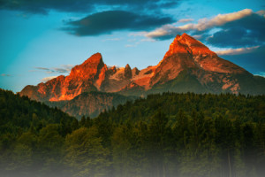 Bild Label - Watzmann In Der Morgensonne oder mit Eigenem Foto