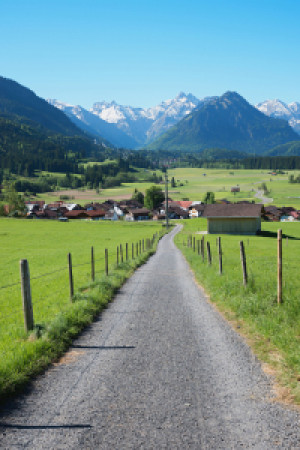 Fotos Labeldruck - Wanderweg Rubi Mit Aussicht Nach Oberstdorf oder...