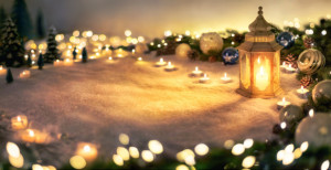 Wunschbild auf Labeldruck - Dekoration Für Weihnachten Mit Laterne ...