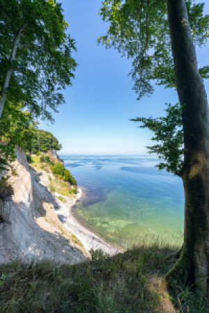 Wunschbild als Sticker - Blick Vom Hochuferweg Auf Rügen oder mit E...