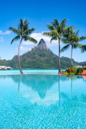 Bild Label - Mont Otemanu Auf Bora Bora oder mit Eigenem Foto