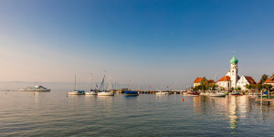 Wunschbild auf Labeldruck - Wasserburg Am Bodensee Im Morgenlicht o...