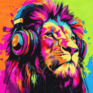 Bild Label - Lion Flow Ki oder mit Eigenem Foto