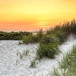 Wunschmotiv auf Label - Sonnenuntergang Am Ostseestrand oder mit Ei...