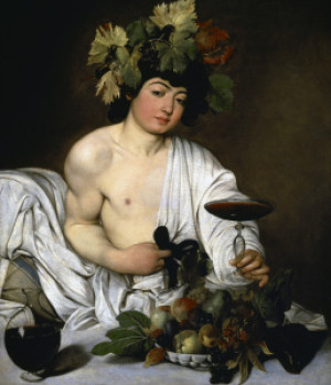 Motiv Label - Caravaggio Bacchus Paint 1593 94 oder mit Eigenem Foto