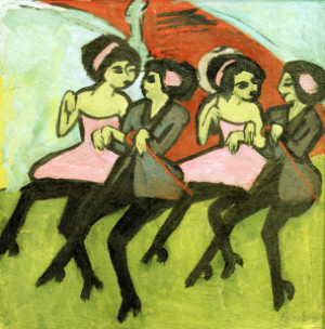 Wunschbild als Klebefoliedruck - E L Kirchner Panama Dancers 1910 o...
