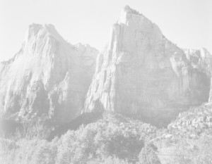Bild Leinwanddruck - Court Of The Patriarchs Zion National Park Uta...