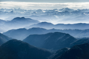 Bild auf Leinwanddruck - Alpen oder mit Eigenem Foto