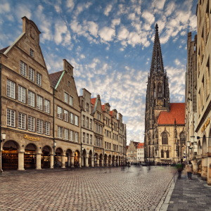 Bilder Leinwanddruck - St Lamberti Kirche Am Prinzipalmarkt In Müns...