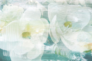 Wunschmotiv auf Leinwand - Painted Magnolia Mint oder mit Eigenem Foto