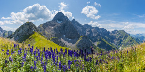 Foto auf Leinwand - Trettachspitze oder mit Eigenem Foto