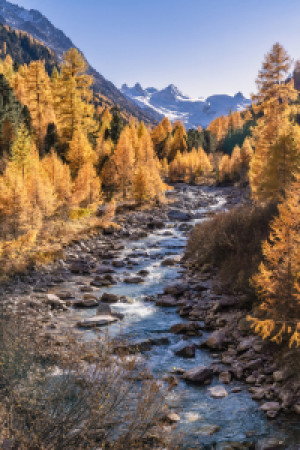 Bilder Leinwanddruck - Herbst Im Engadin oder mit Eigenem Foto