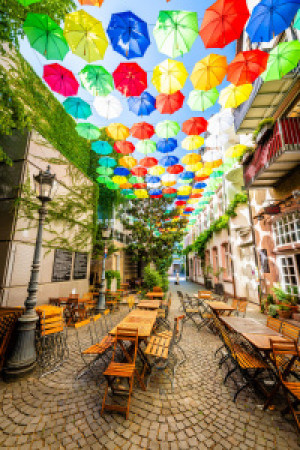 Bild Leinwand - Umbrella Sky In Mainz 05 oder mit Eigenem Foto