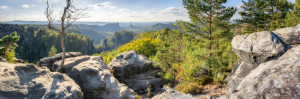 Wunschmotiv auf Leinwanddruck - Sächsische Schweiz Im Sommer oder m...