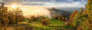 Motiv als Leinwand - Ausblick Vom Zeller Horn Bei Sonnenuntergang o...
