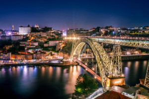Leinwand - Porto Stadtpanorama - Portugal oder mit Eigenem Foto
