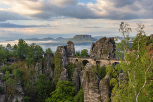 Foto auf Leinwanddruck - Bastei - Sächsische Schweiz oder mit Eigen...