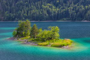 Leinwanddruck - Eibsee - Bayern oder mit Eigenem Foto