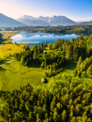 Foto Leinwanddruck - Sommer In Oberbayern oder mit Eigenem Foto