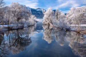 Bilder Leinwanddruck - Winter In Den Bayerischen Alpen oder mit Eig...