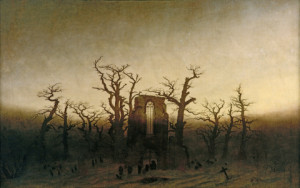 Wunschbild Leinwand - C D Friedrich Abtei Im Eichwald oder mit Eige...
