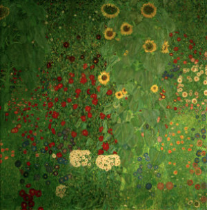 Wunschbild Leinwand - Gustav Klimt Bauerngarten oder mit Eigenem Foto