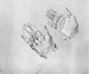 Fotoleinwand - A Dürer Hands Of The Emperor Drawing oder mit Eigene...