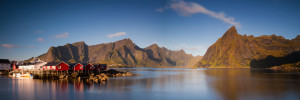 Motiv Leinwanddruck - Panorama Fischerhütten Auf Hamnoy - Lofoten o...