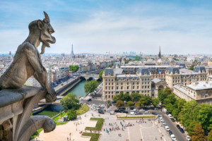 Wunschbild auf Leinwanddruck - Blick Von Der Kathedrale Notre-Dame ...